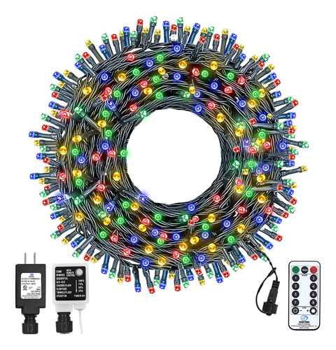 Haynery 500 Luces Led De Navidad Para Interiores Y Exteriore