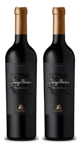 Vino Tinto Luigi Bosca De Sangre Red Blend 750ml Pack X2u