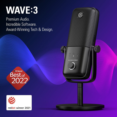 Elgato Wave:3 - Microfono De Condensador Usb Premium