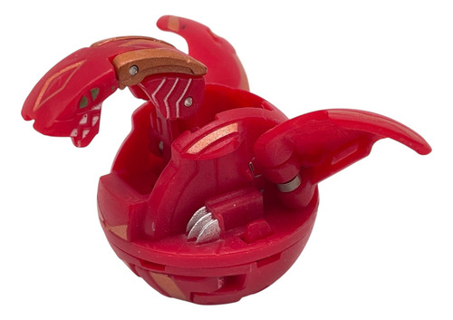 Bakugan Battle Warriors Red Dragon Dragonoid Y Lanzador 2009 (Usado)