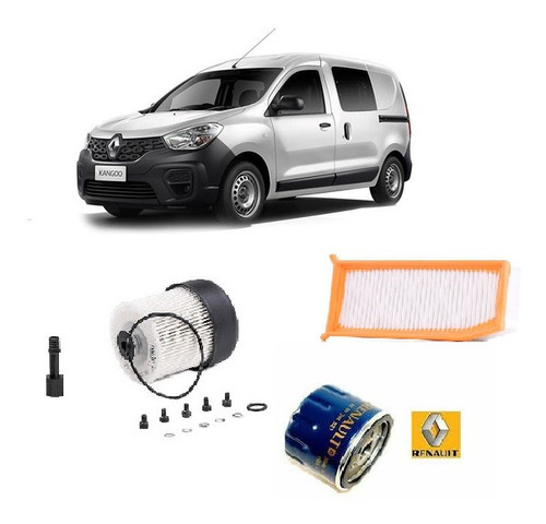 Imagen 2 de 5 de Kit Filtros Kangoo 1.5 K9k Desde 2018 Original Renault