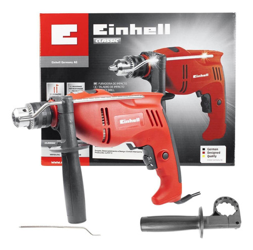 Furadeira De Impacto Einhell Tc-id 710 E Cor Vermelho/Preto 220V