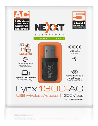 Lynx1300-ac Adaptador Inalámbrico Wi-fi Usb 3.0 Mu-mimo
