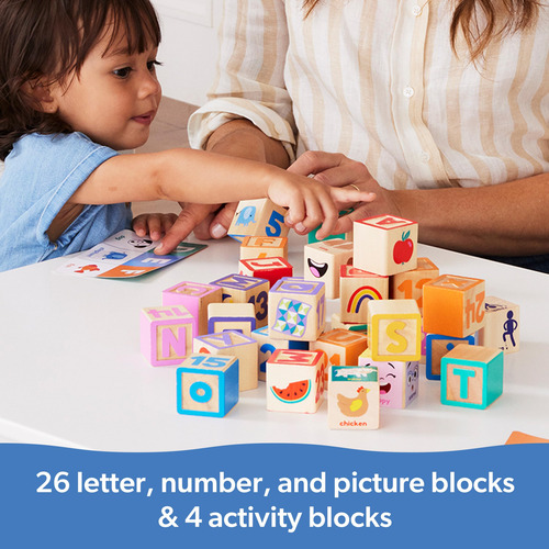 Bloques Didácticos De Madera Melissa & Doug Con Letra Número