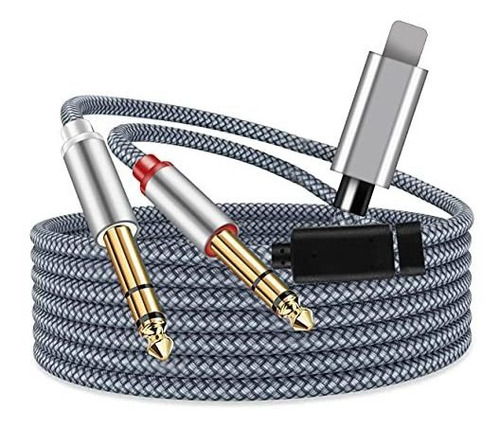 6 De 6 Pies 2 Macho 1 4 Cable De Audio Auxiliar Para El...