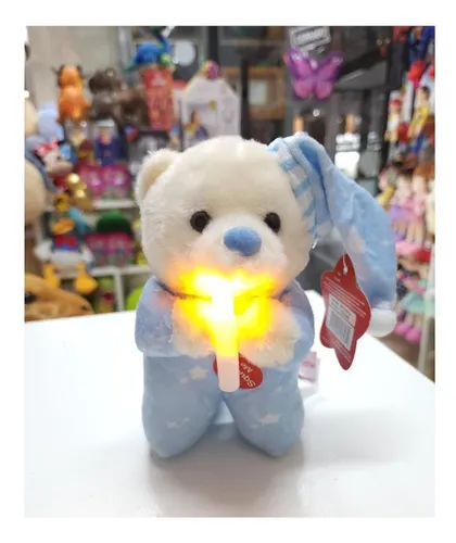 Peluche Oso Rezador Con Gorro Vela Y Sonido12189s