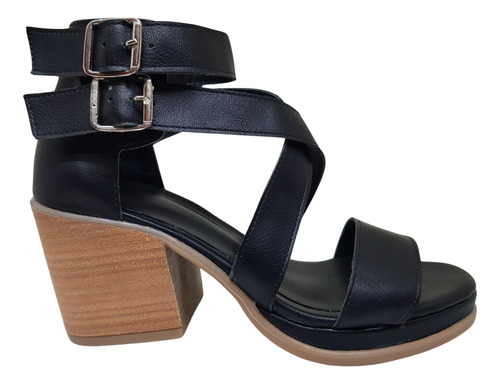 Sandalias Zapatos Mujer Fajas Cruzadas Base Goma Tr Dama 