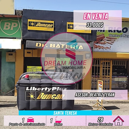 Imagen 1 de 5 de Venta De Local Comercial Con Fondo De Comercio, Santa Teresa.