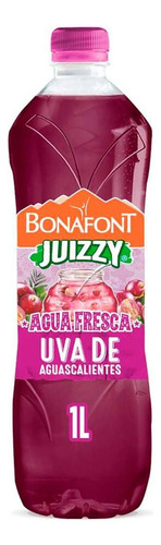 Agua Fresca Bonafont Juizzy Con Jugo Natural De Uva 1l