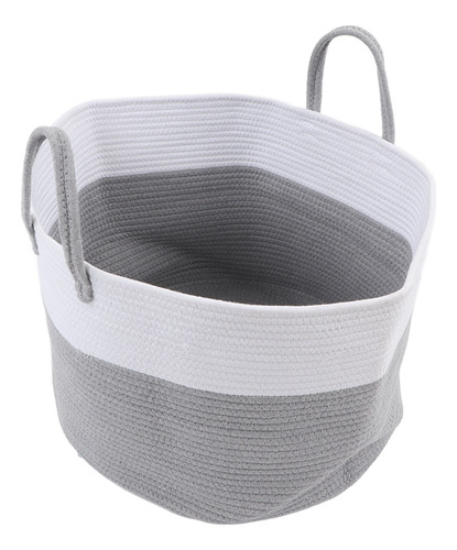 Cesta Tejida Con Cuerda De Algodón De Gran Capacidad Y Flexi