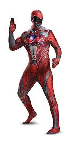 Disfraz De Power Rangers  Rojo Para Adulto Xxl 50-52