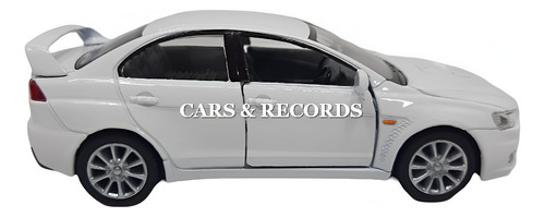 Mitsubishi Lancer Evo X 2008 Nuevo Sin Caja -b Kinsmart 1/32 Blanco