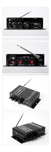 Amplificador Ak380 De Audio Hifi Karaoke De 2 Canales Para C