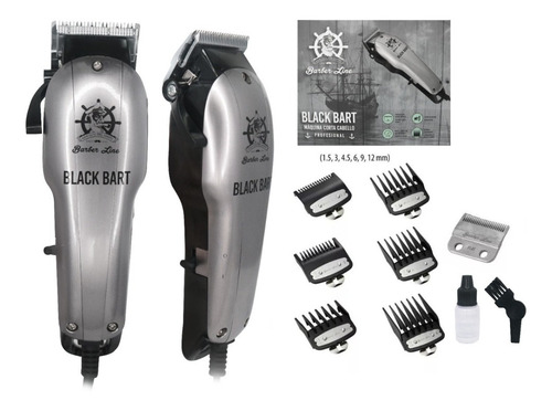 Maquina Corta Pelo Black Bart Barber Line Eurostil Barber E