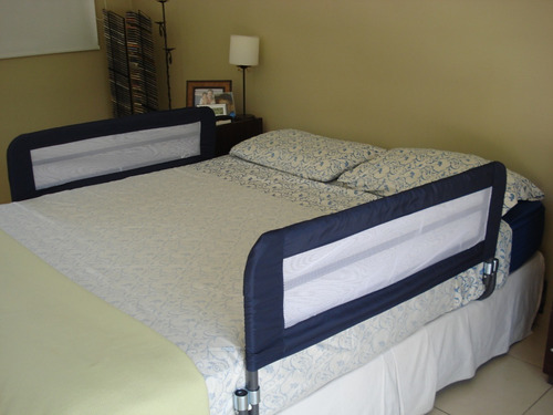 Imagen 2 de 5 de Baransik - Baranda Para Cama Adulto Grande Con Funda