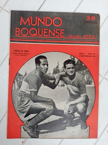 Mundo Boquense Año 1-n.51 - 16/09/48 Sanchez Sarlanga Boca 