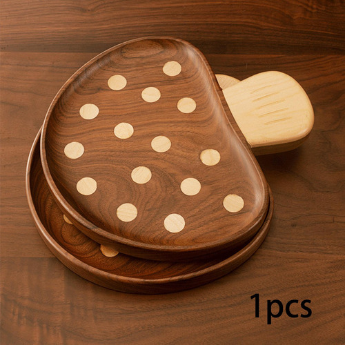 Organizador De Mostrador De Platos De Madera Bandeja De