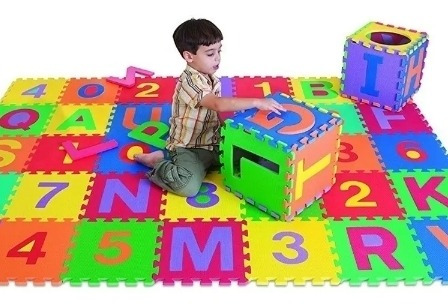 Imagen 5 de 7 de Tapete Fomi Fomy Foamy Niños Y Bebes Abacedario X 26 Piezas