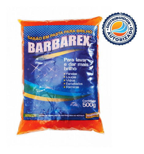 Sabão Pasta Para Brilho Aluminio Louças 500gr Barbarex