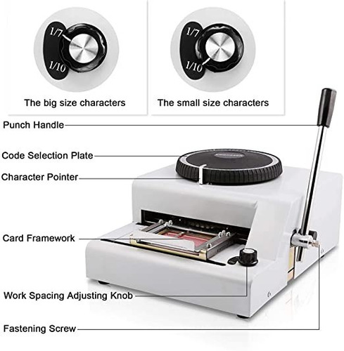 Maquina Repujado Embosser De 72 Cara