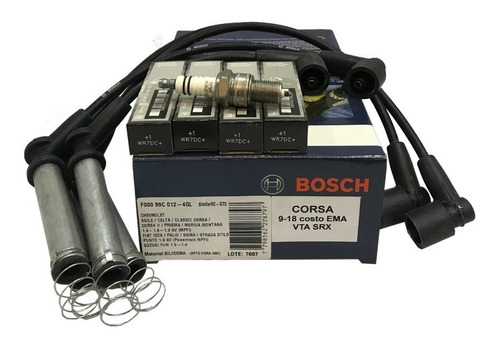 Juego Cables Y Bujias Bosch Chevrolet Meriva 1.8 8v