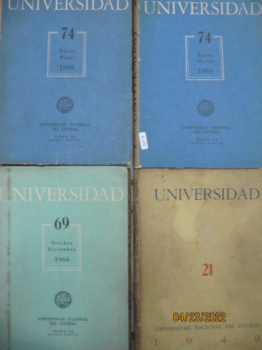 Lote De 4 Revistas Universidad Universidad Del Litoral 