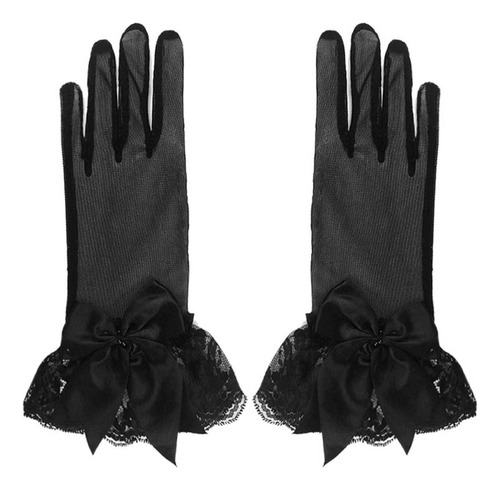 Guantes De Encaje Para Mujer, Guantes De Vestir Con