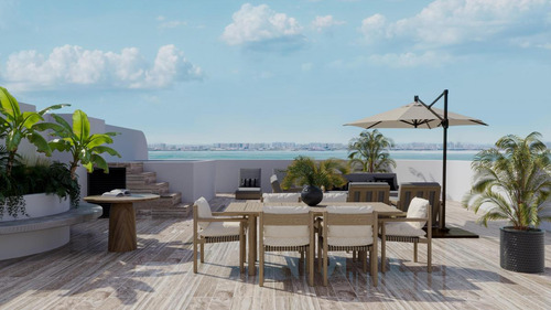 Penthouse De 1 Recamara Con Roftop Privado Frente Al Mar En Mahahual