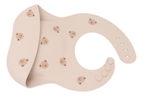 Babero De Silicona Ajustable Para Bebés, Impermeable, No Tóx