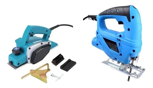 Kit Cepillo Eléctrico Madera Y Sierra Caladora X Force
