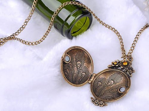 Alilang Collar Con Colgante De Medallón De Pájaro Y Pavo Rea