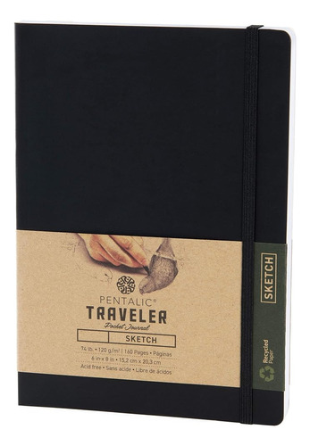 Cuaderno De Bocetos Travelers Dot Grid Pentalic Art, Libre D