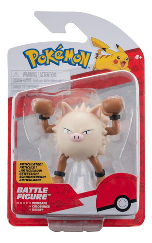 Primeape 7x6cm Pokemon Battle Figure Jazwares