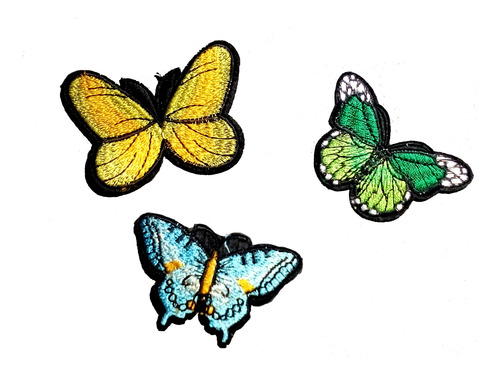 Apliques Ramillete Rosas Termoadhesivo 16 Cm Con 3 Mariposas