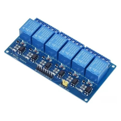 Módulo Relé 6 Canales Arduino Raspberry 12v / 5v Microcontro