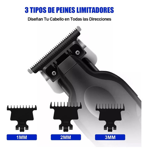 Kemeil 2299 Trimmer Maquina Para Cortar Cabello Profesional