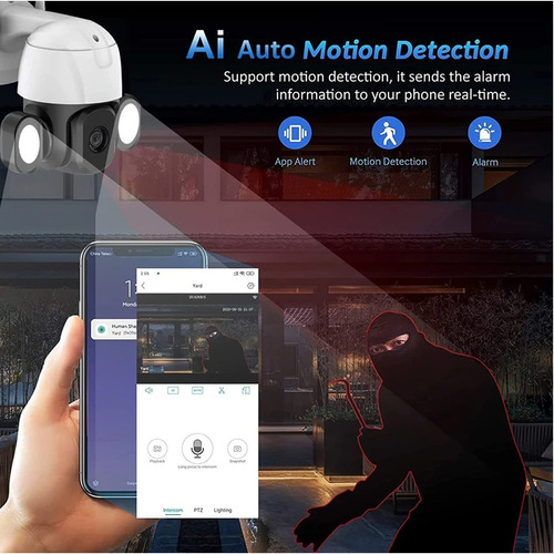 Cámara De Seguridad Wifi Para Hogar Comercio 2 Años Garantia