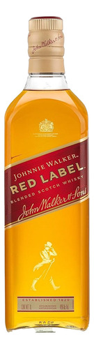 Caja De 12 Whisky Johnnie Walker Blend Red Label 1 L + Alexa