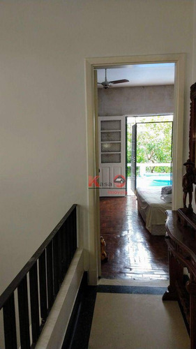 Imagem 9 de 24 de Casa Com 4 Dormitórios À Venda, 520 M² Por R$ 4.000.000,00 - Boqueirão - Santos/sp - Ca1261