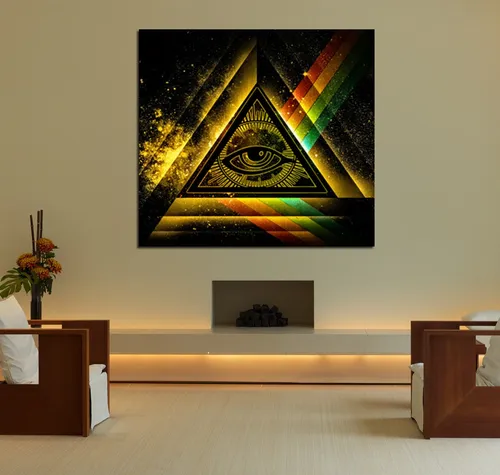 comprar Vinilo Decorativo 30x30cm Illuminati Ojo Iluminados