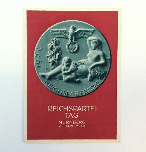 Postal Reich Feldpostkarte Alemania Congreso Nuremberg 1939