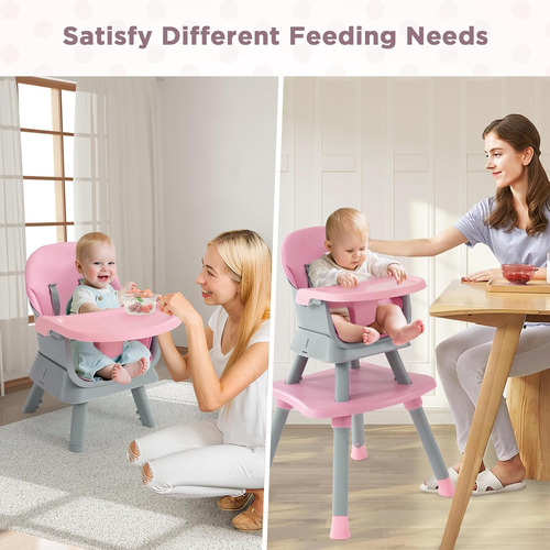 Silla Alta Para Bebé 7 En 1, Silla Alta Convertible Para Beb