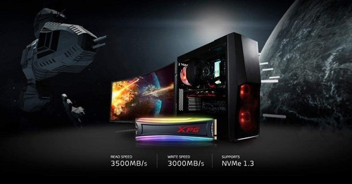 Imagen 2 de 10 de Disco Ssd 1tb M2 2280 Nvme Adata Xpg Spectrix S40 Rgb Gamer