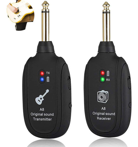 * Sistema Inalámbrico De Guitarra 20hz-20khz Transmisión
