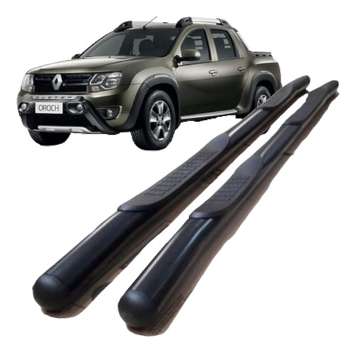 Estribos Negros Renault Oroch Negros Caño Limitados + Envio 