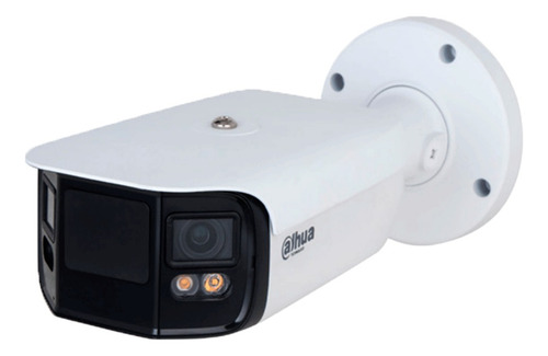 Cámara Ip Bullet Dahua DH-IPC-PFW5849-A180-E2-ASTE 2x4 Mp Fullcolor Ir 40m 180° Audio Y Alarma Tecnología H.265 WDR ROI y SMD 4.0 Certificación IP67 Color Blanco