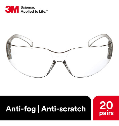 Gafas De Seguridad De 3 M, Virtua, 20 Pares, Ansi Z87, An...