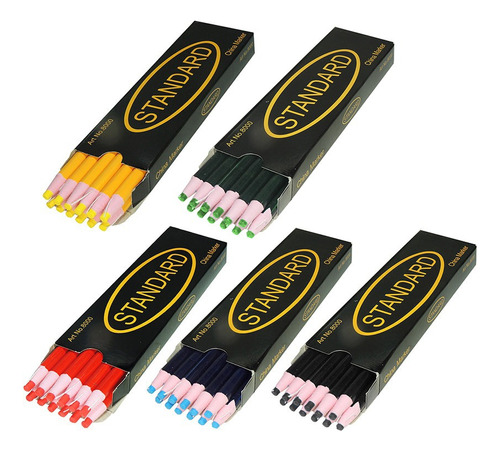 60 Lápis Giz Coloridos Ecológico Não Usa Apontador Confecção