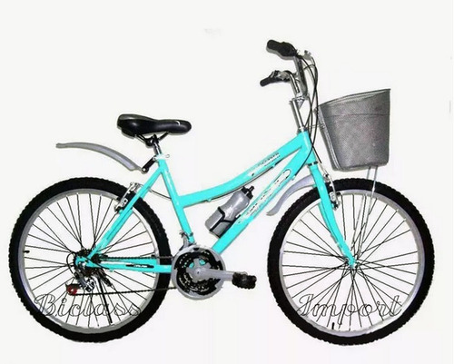 Bicicleta Dama Campera Canasta 18v Componentes Taiwan