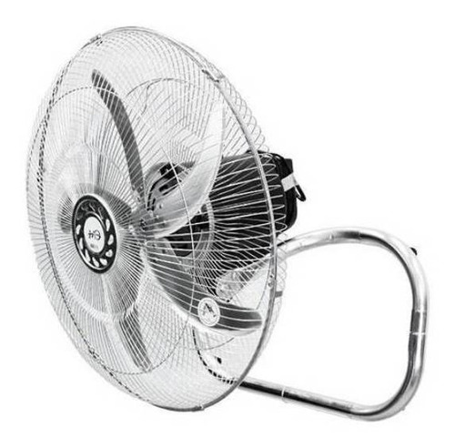 Imagen 3 de 4 de Ventilador 3 en 1 Embassy FY-18A turbo negro con 5 palas color plateado de metal, 18" de diámetro 220 V